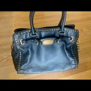 Like New Michael Kors Black Tote with Trim
